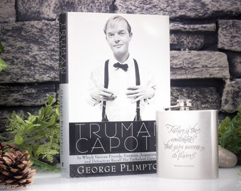 SALE- 25% OFF - Hollow Book Safe and Hip Flask - Truman Capote