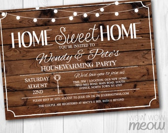 Housewarming Invitation Home Sweet Rustic New House Invite Couples Party Key INSTANT DOWNLOAD Love Wood Housewarming Invitation Home Sweet Rustic New House Invite Couples Party Key INSTANT DOWNLOAD Love Wood