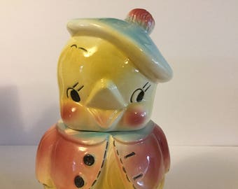 American Bisque Chick Cookie Jar--1940s