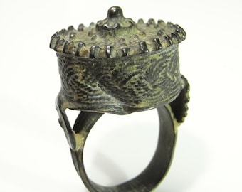 Pre Georgian Ring Ancient Ring Byzantine Jewelry Byzantine Ring Medieval Jewelry Bronze Ring Tudor Jewelry Renaissance Jewelry Unique R1631