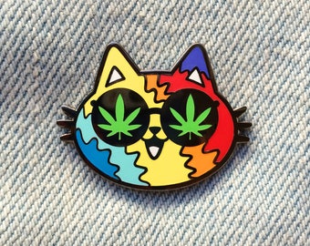 Meowy Jane Stoner Cat Enamel Pin