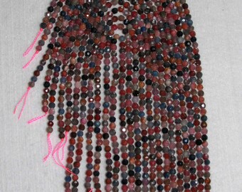 Sapphire, Multicolor Sapphire, Sapphire Bead, Faceted Bead, Natural Stone, Precious Stone, Sparkle Bead, Full Strand, 4mm, AdrianasBeads