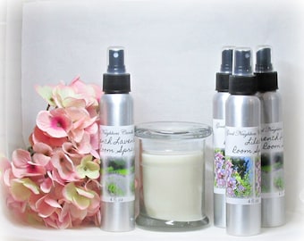 Room Spray,Your Choice Lilac or French Lavender, Pump Mister, Deliciously Fresh Room Deodorizer, 4 fl ounces