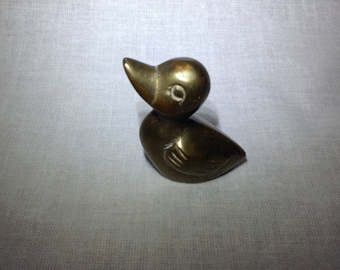 Vintage Brass Duck, Duckling or Fox