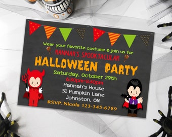 halloween printable invitations