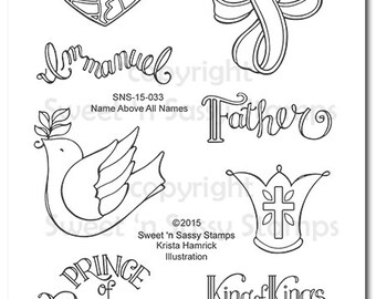 Name Above All Names Bible Journaling Faith Stamps