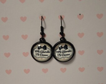 Earrings mini cabochons