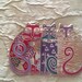 Mysticats Brooch Laurel Burch Pin Cat Trio Cloisonné Art Jewelry RARE Piece Signed