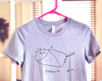 Funny Cat Shirt - Purrito Cat Shirt - Funny Cat Shirt - Cat Mom or Cat Dad Shirt