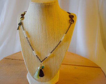 Amethyst and Turquoise Necklace