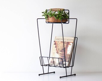 Vintage Mid Century Modern Atomic Magazine Stand