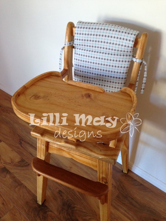 Wooden HIGH CHAIR Cushion// for vintage chair//Pad// Custom