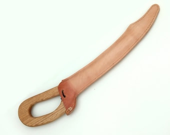 Dussack - HEMA training weapon - NEW Mk2 Australian Oak wooden core and leather sleeve