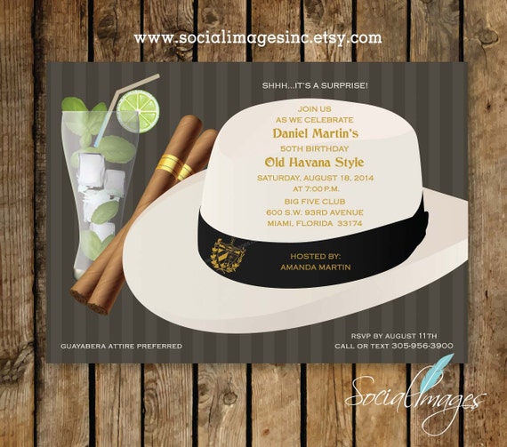 Hat Themed Party Invitations 5