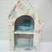 Craft Supplies, Handmade Paper Mache Shrine/Niche, Display Box, House Shape Display Box, Paper Mache House Art, Mix Media Supply, Art Supply
