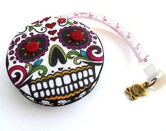 Tape Measure Sugar Skulls Retractable Measuring Tape