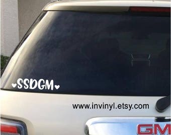SSDGM VINYL DECAL- car lettering, laptop, My Favorite Murder, stay sexy and don't get murdered, Vinyl Decal Only, mfm, Podcast, murderino