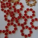 12 pcs swarovski vintage raw brass circle crystal,Lt.Siam