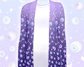 Dark Violet "Starry Eyes" Cardigan