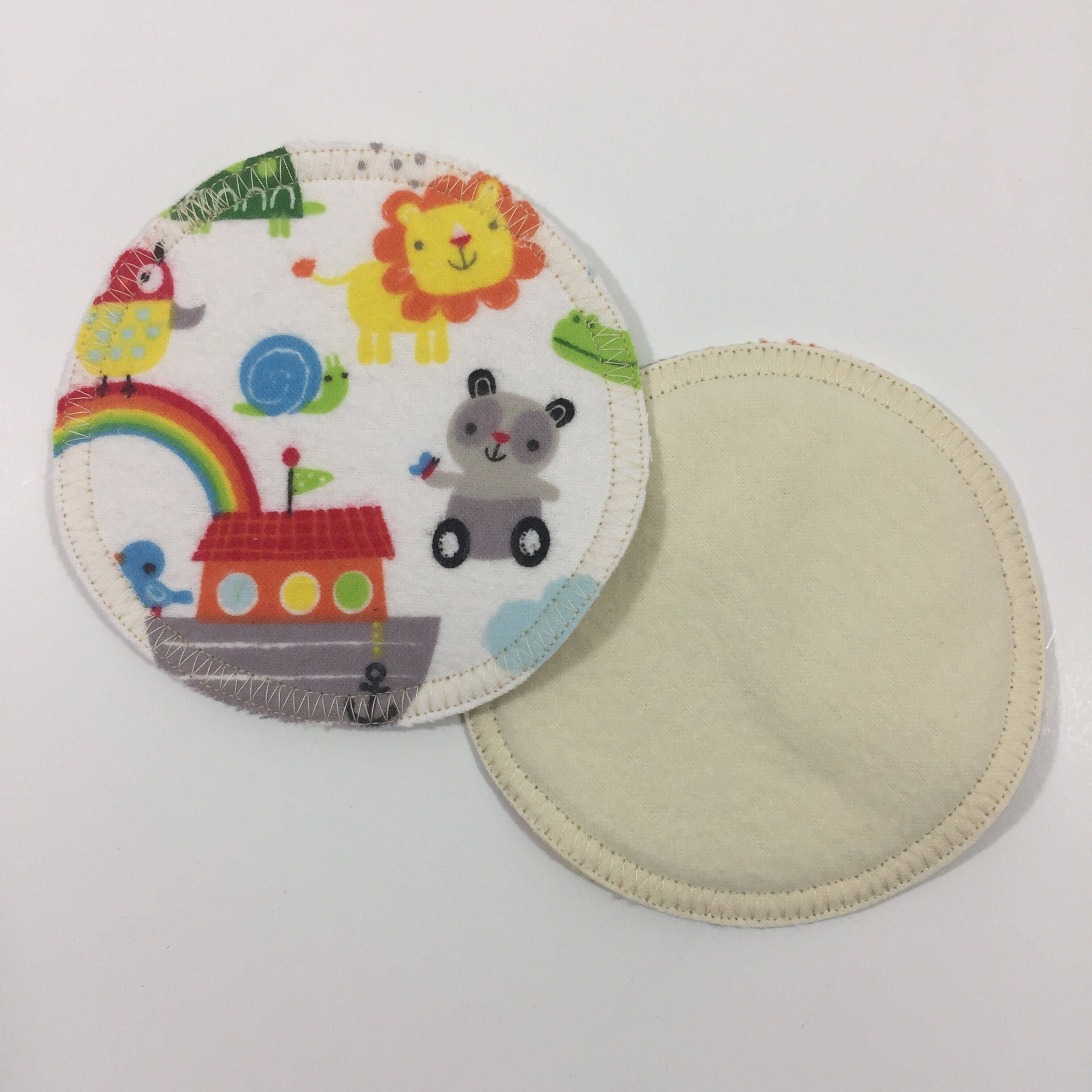 Single Pair 2 Reusable Cotton Flannel Nursing Pads