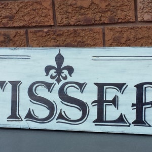 PATISSERIE FRENCH PASTRY Sign/Bakery Sign/Kitchen Sign/Dining Signs/Fleur de Lis/Paris Decor/Hostess/Housewarming/Bridal Shower/Wedding Gift