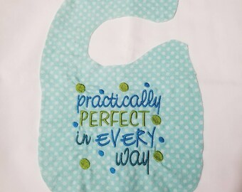 Practically Perfect in Every Way bib