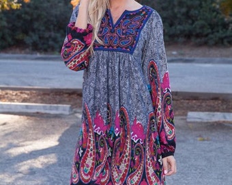 Zadero - Tunic dress, boho dress, womens dress, bohemian dress, tunic, loose tunic, boho tunic dress, dresses