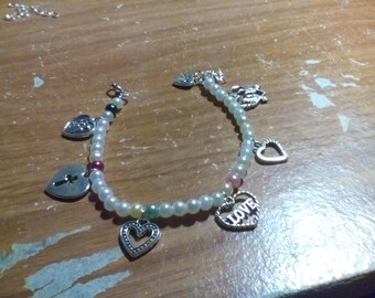 Hearts Charm Bracelet