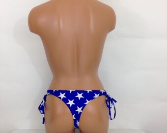 Stars thong bathing suit bottom