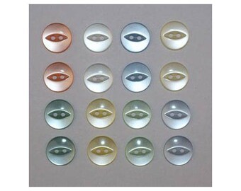 160 x buttons basic 14 mm 2 holes set Q - 000827