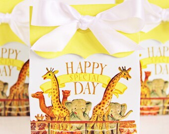 Thank You Favor Tags .Noah's Ark party tags. Printable