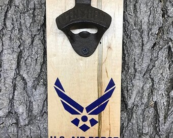 SALE U.S. Air Force - magnetic wall mount bottle opener