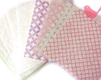 Scrap Pack - Japanese rice and origami paper ephemera, paper scraps