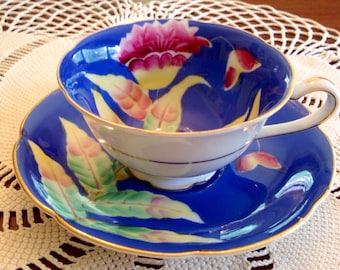 Hand Painted Trimont teacup and saucer