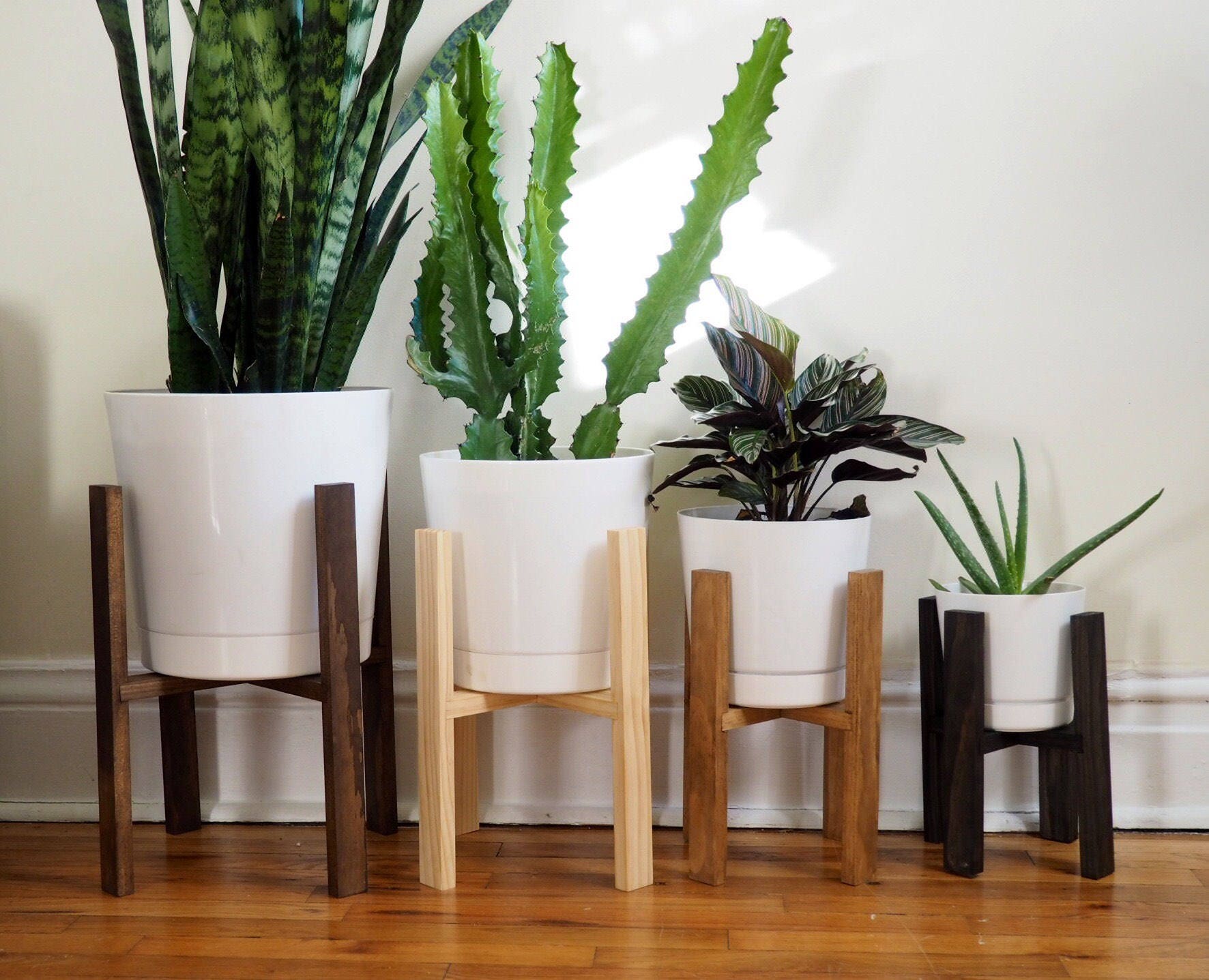 Wooden Plant Stand For Living Room