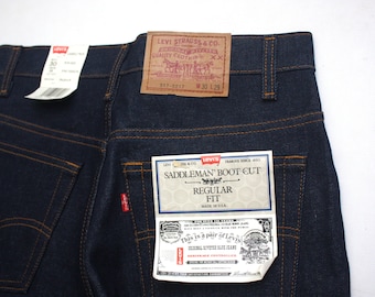 80s nwt Vintage Levi's 517 0217 Saddlemen Boot Cut jeans size 30x29 Made in USA
