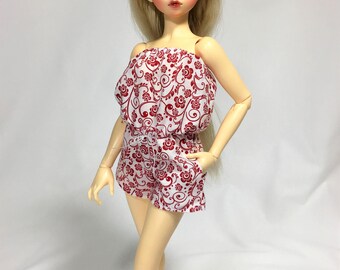 MiniFee/Slim Mini Scarlet Vines Strapless Romper