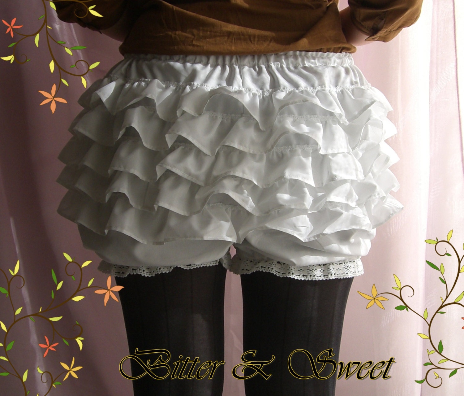 White short bloomers