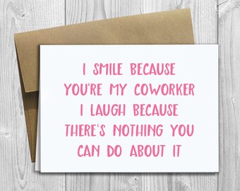work birthday card
