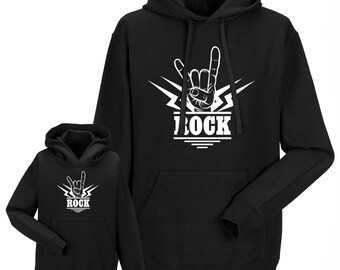 Partnerlook Hoody father child 'Rock'