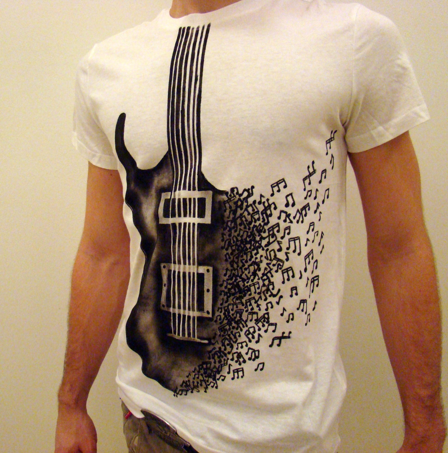 electric guitar tshirt