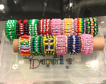 Personalized Safety Pin Bracelets Gift Accessory Kids Teen Camp Bunk Gift College Top Seller Must Have
