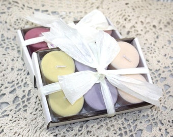 Aromatherapy Soy Wax Tealights,6 pack,Essential & Fragrance Oils, YOUR SCENT CHOICE, Hand Poured, Relaxing, Revitalizing, Inspiring, Healing