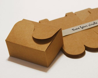 Set of 50, Kraft Cake Box, Gift Box, Favor, Gift, Party