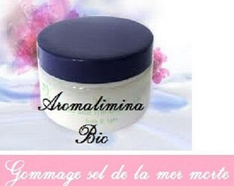 "Irresistible softness" organic face scrub dead sea salt, rosewood, Shea butter, safflower oil.