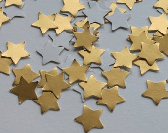 150 Small Gold confetti / crafting stars.