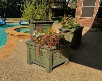 Rustic Flower Planters, Flower Box, Planter