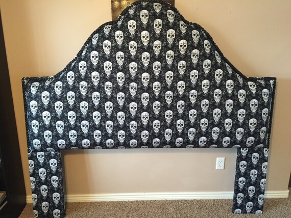 Custom King Skull Headboard with Nails