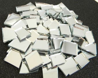 SALE - Mosaic MIRROR Tiles/Shards - Various Shapes - 100 Tiles