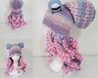Pastel Octopus Hat